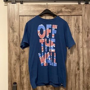 VAN’S OFF THE WALL Medium Blue Graphic Tee Shirt